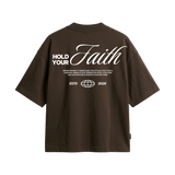 Oversized Hold Your Faith Marrom