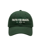 Boné Dad Hat Faith For Brazil Verde