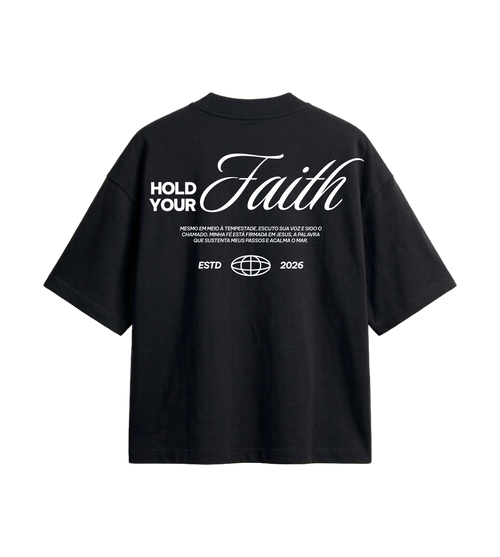Oversized Hold Your Faith Preta